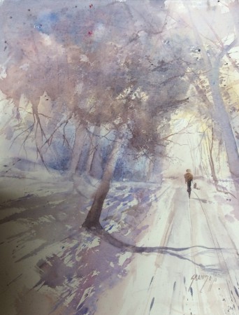 Balade en forêt-Volkrange - 45x35